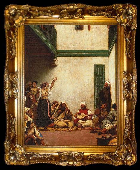 framed  Eugene Delacroix Jewish Wedding in Morocco, ta009-2